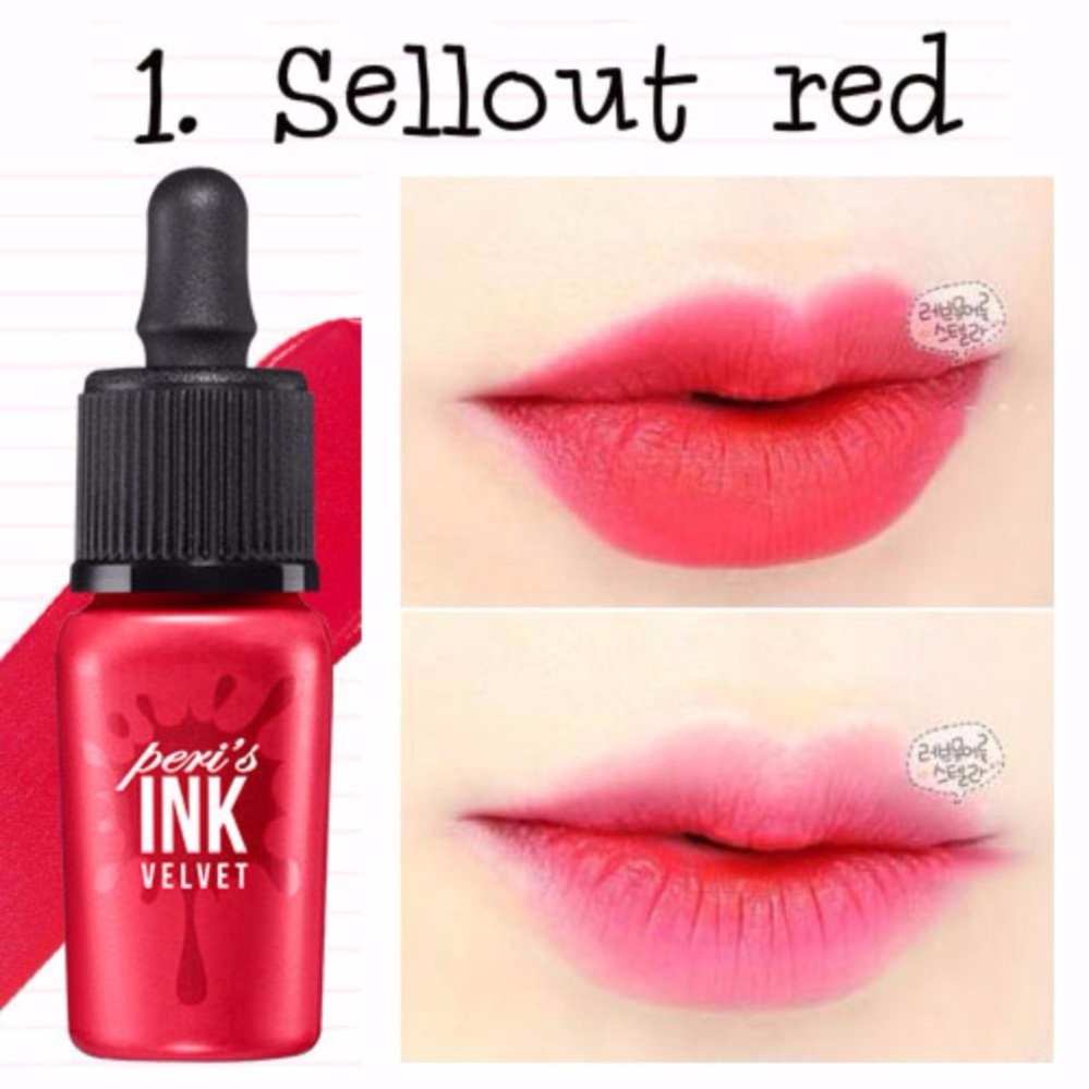 Son kem lì peripera ink peri's velvet 8g #01 sellout red - aloxinh88