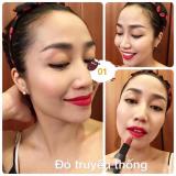 Son lì the skin face bote luxury lipstick #01 fire red – đỏ sẫm quyến rũ
