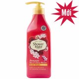 Sữa tắm dạng Gel ngăn ngừa các vết rám đen Showermate hương hoa Đào và hoa Hồng Hàn Quốc 550ml - Hàng Chính Hãng