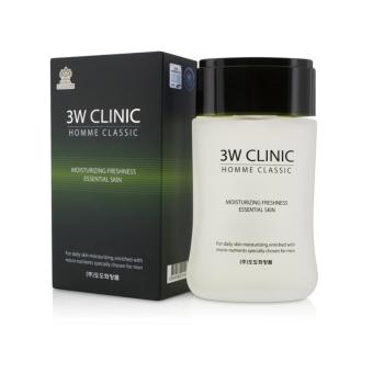Tinh chất nước hoa hồng dưỡng ẩm cân bằng da dành cho nam 3W Clinic Homme Classic-Moisturizing Freshness Essential Skin...