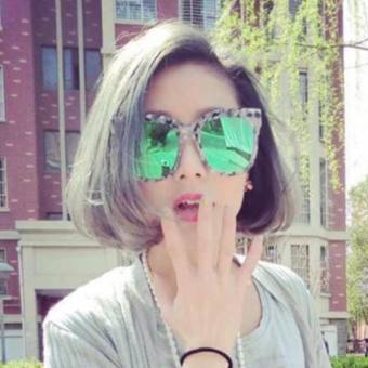 Tóc giả nữ nguyên đầu sợi tơ Hàn Quốc CÓ DA ĐẦU - TG81 ( XÁM KHÓI )