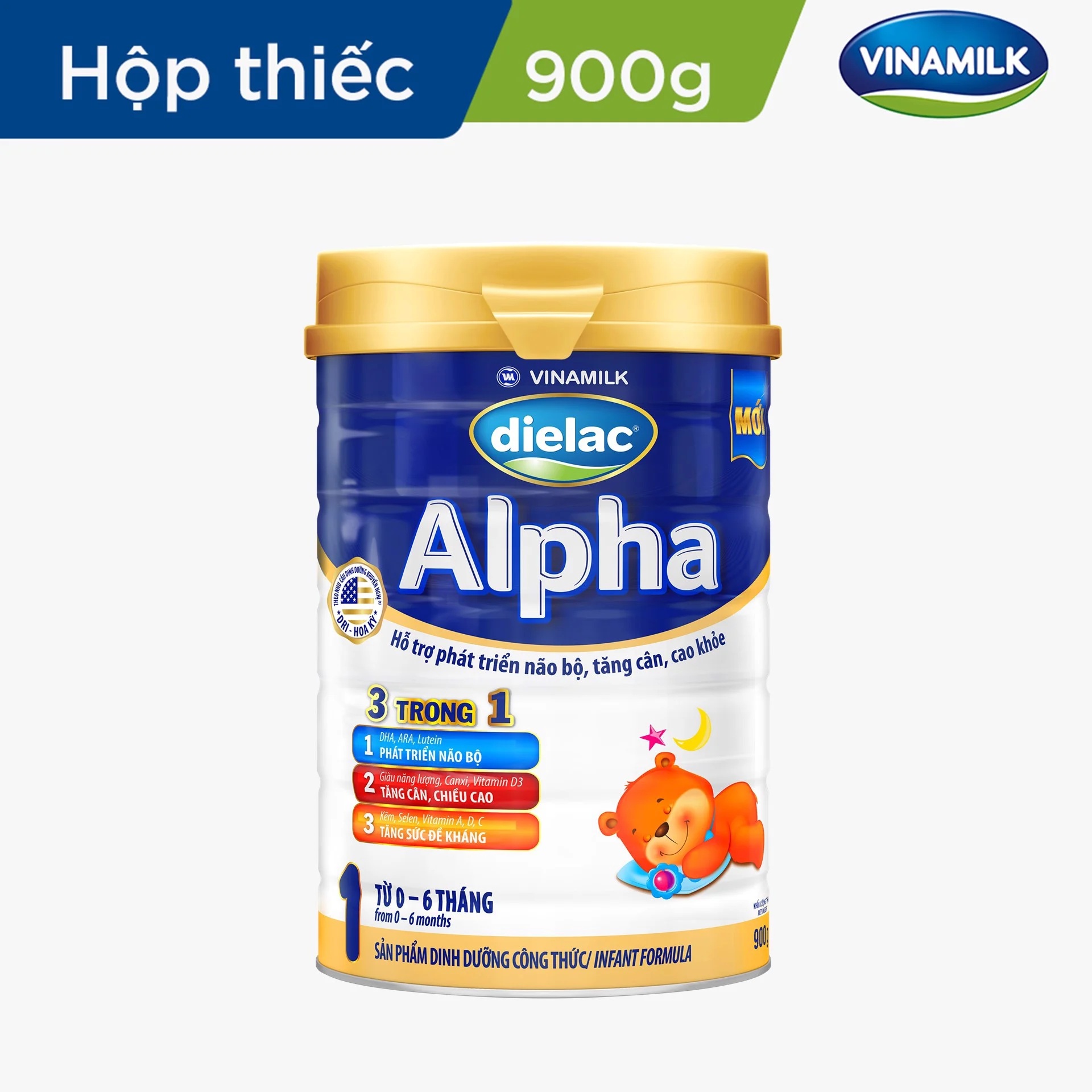 Sữa bột Dielac Alpha 1 900g, sản phẩm tốt, chất lượng cao, cam kết như hình, độ bền cao, xin vui lòng inbox shop để được tư vấn thêm về thông tin