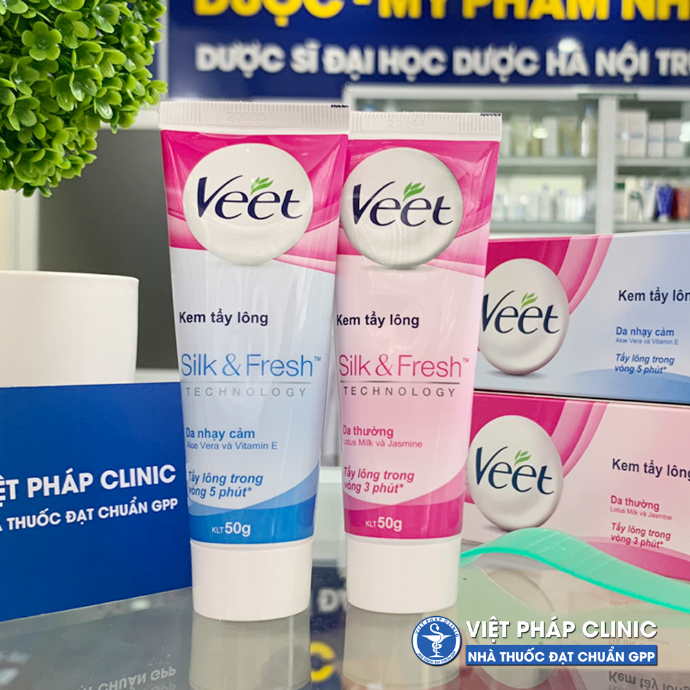 Kem tẩy lông Veet (50g) Dành Cho Vùng Da Nhạy Cảm, Dễ Kích Ứng