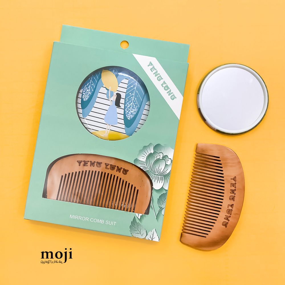 Bộ Gương Lược Cầm Tay Mini Dễ Thương Nhiều Mẫu Đa Dạng (Hình Tròn)