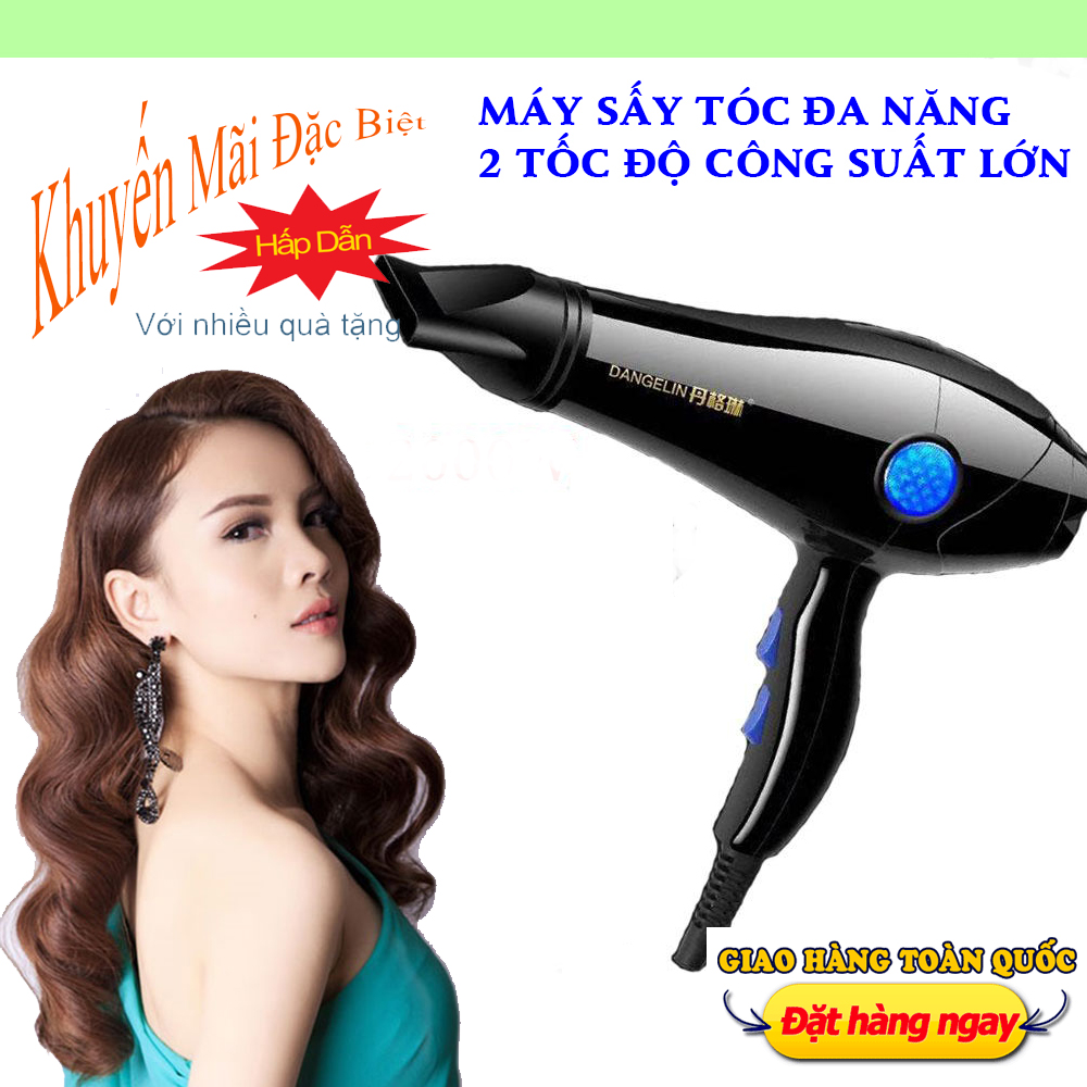 Máy Sấy Tóc, Máy Sấy Tóc Tạo Kiểu, Máy Sấy Tóc Công Suất Lớn, may say toc -Tích hợp hai chế độ sấy nóng và mát, động cơ êm ái, Làm khô nhanh GIẢM GIÁ SỐC HÔM NAY