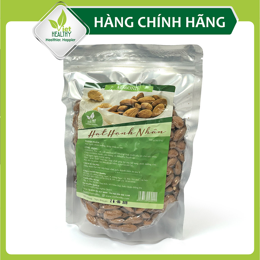 Hạt hạnh nhân Viet Healthy 500gr