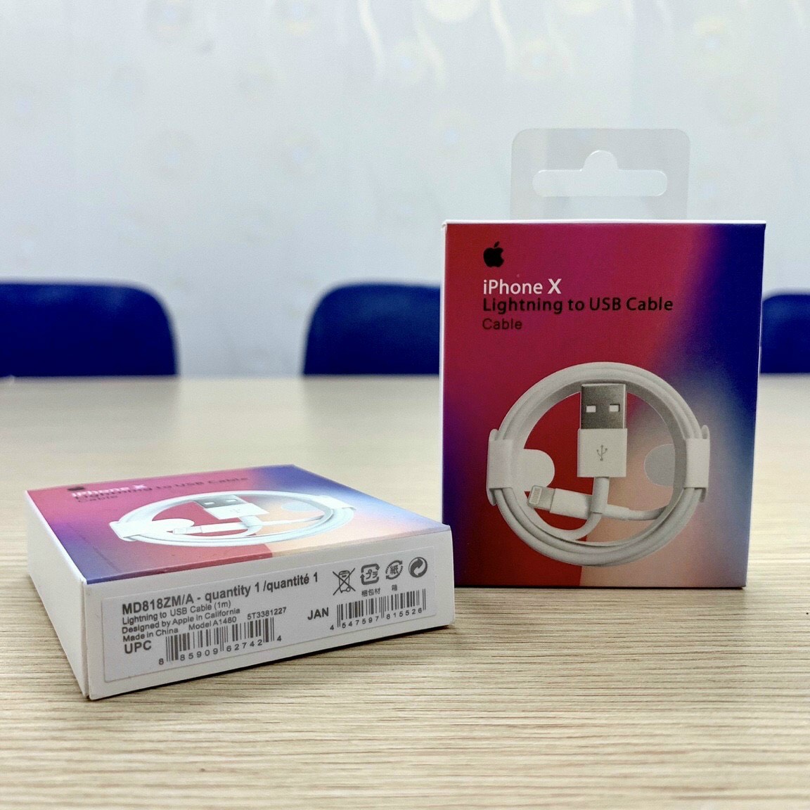 Cáp sạc iphone x lightning usb, 1m, tăng tốc độ sạc, truyền tải giữ liệu lên đến 10gbps, cam kết chính hãng giá rẻ