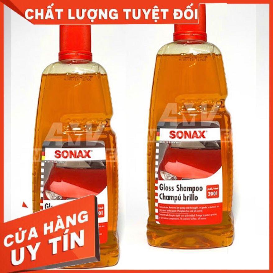 Nước rửa xe sonax gloss shampoo 1l, dung dịch rửa xe đậm đặc sonax 1l tới từ đức