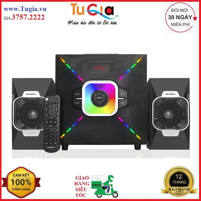 Loa di động Bluetooth SoundMax A-2126 - Hàng chính hãng