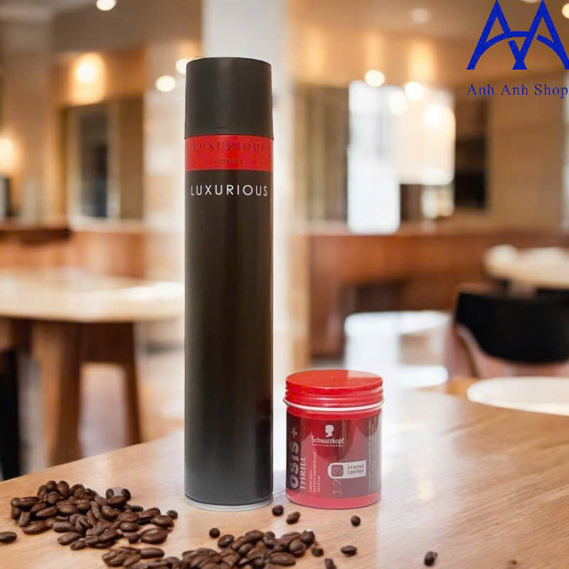 Gôm xịt tạo kiểu tóc Luxurious 320mL VÀ Sáo Osis đỏ 100gr
