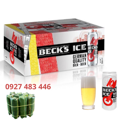 Thùng 24 lon Bia Beck's Ice 330ml tặng kèm nem chua Thanh Hóa