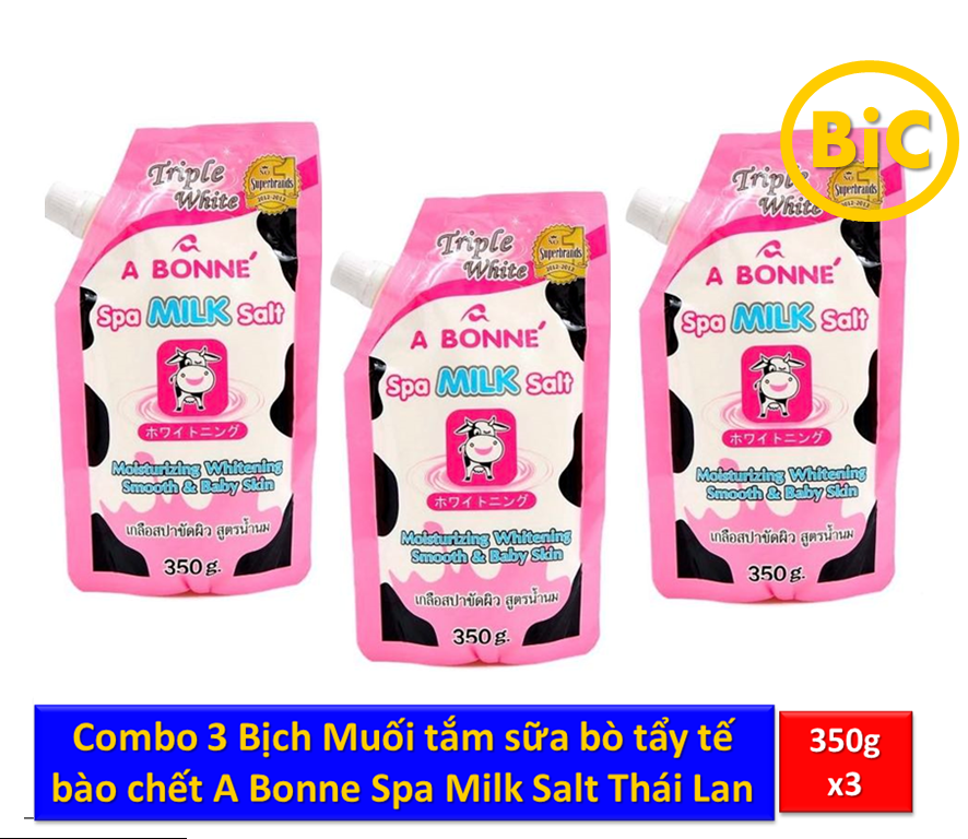 [HCM]Combo 3 muối Bò Chính hãng thái lan tẩy tế bào chết mờ thâm hiệu quả
