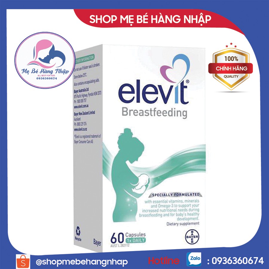 Vitamin Elevit Breastfeeding sau sinh 60 viên
