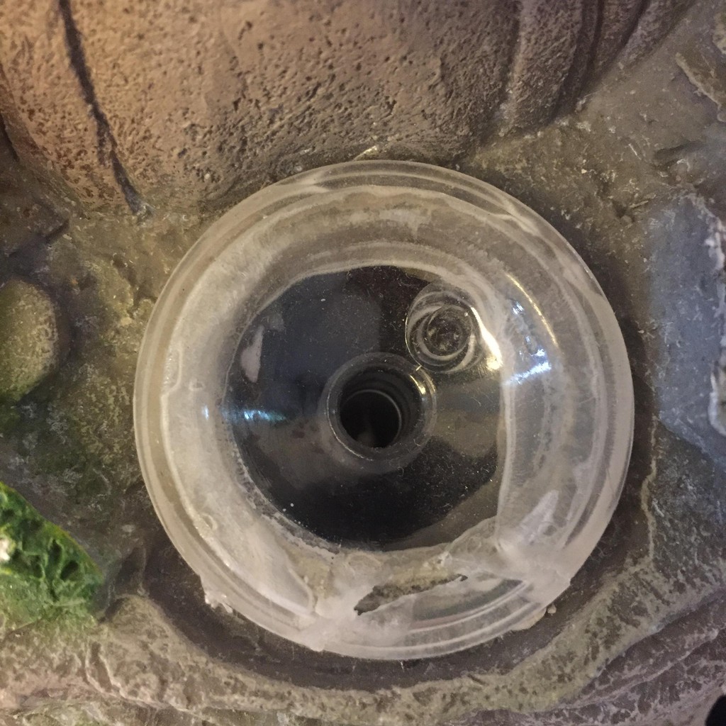 Phụ kiện đế quả cầu thuỷ tinh phễu nhựa giá đỡ trái châu phong thuỷ xoay thác nước phong thuỷ non bộ mini Linh Tâm