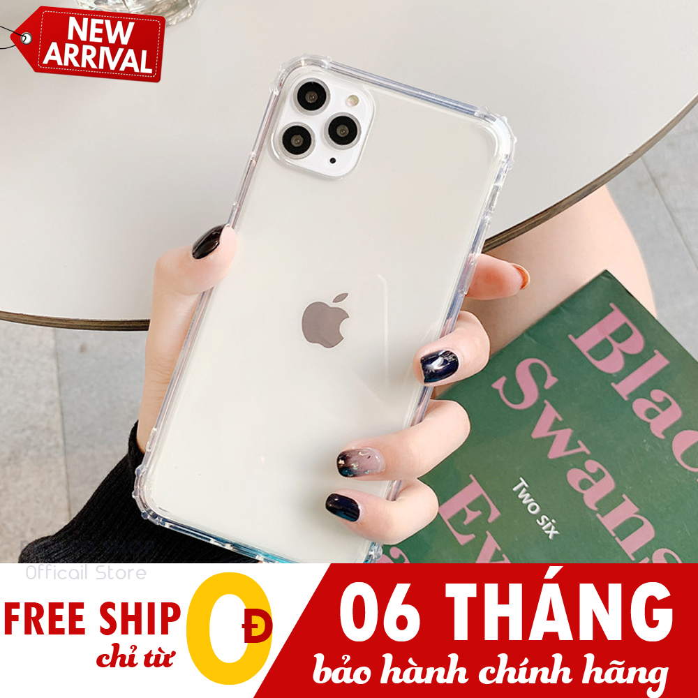 Ốp lưng iphone Silicon Trong suốt CAKO7, chống sốc 4 góc, chống rơi vỡ, chống va đập điện thoại 5/5s/6/6plus/6s/6s plus/6/7/7plus/8/8plus/x/xs/xs max/11/11 pro/11 promax