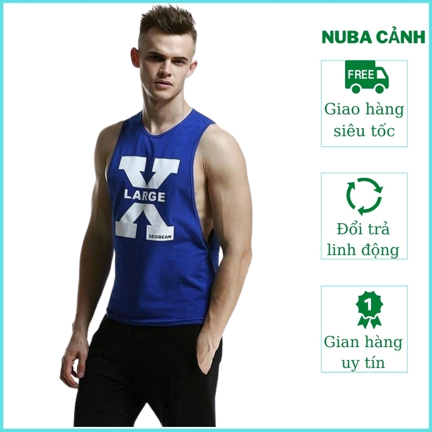 Áo thun ba lỗ nam thể thao cao cấp thoáng mát thấm hút mồ hôi, áo phông TM 19