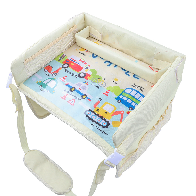 Car Safety Seat Tray Multifunctional Infant and Child Wagon Seat Plate Storage Car Small Table