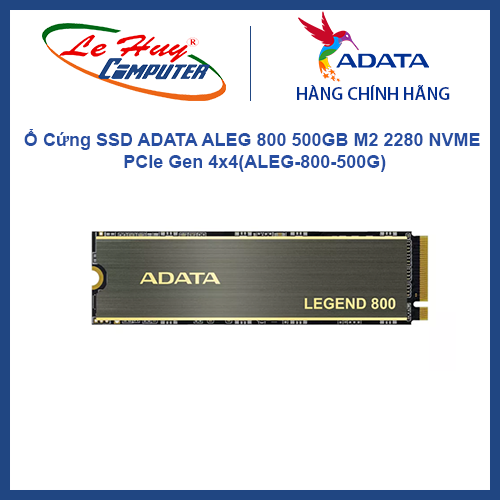 Ổ Cứng SSD ADATA ALEG 800 500GB M2 2280 NVME PCIe Gen 4x4ALEG-800-500G