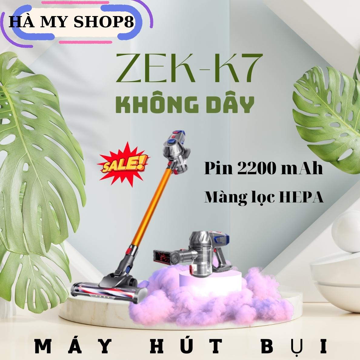 Máy hút bụi không dây, máy hút bụi không dây cầm tay ZEK-K7 công suất 150W, hút bụi cực nhanh, hoạt động mạnh mẽ, Máy hút bụi mini cầm tay không dây sạc pin, Máy hút bụi cầm tay gia đình, hút bụi ô tô, nhà cửa