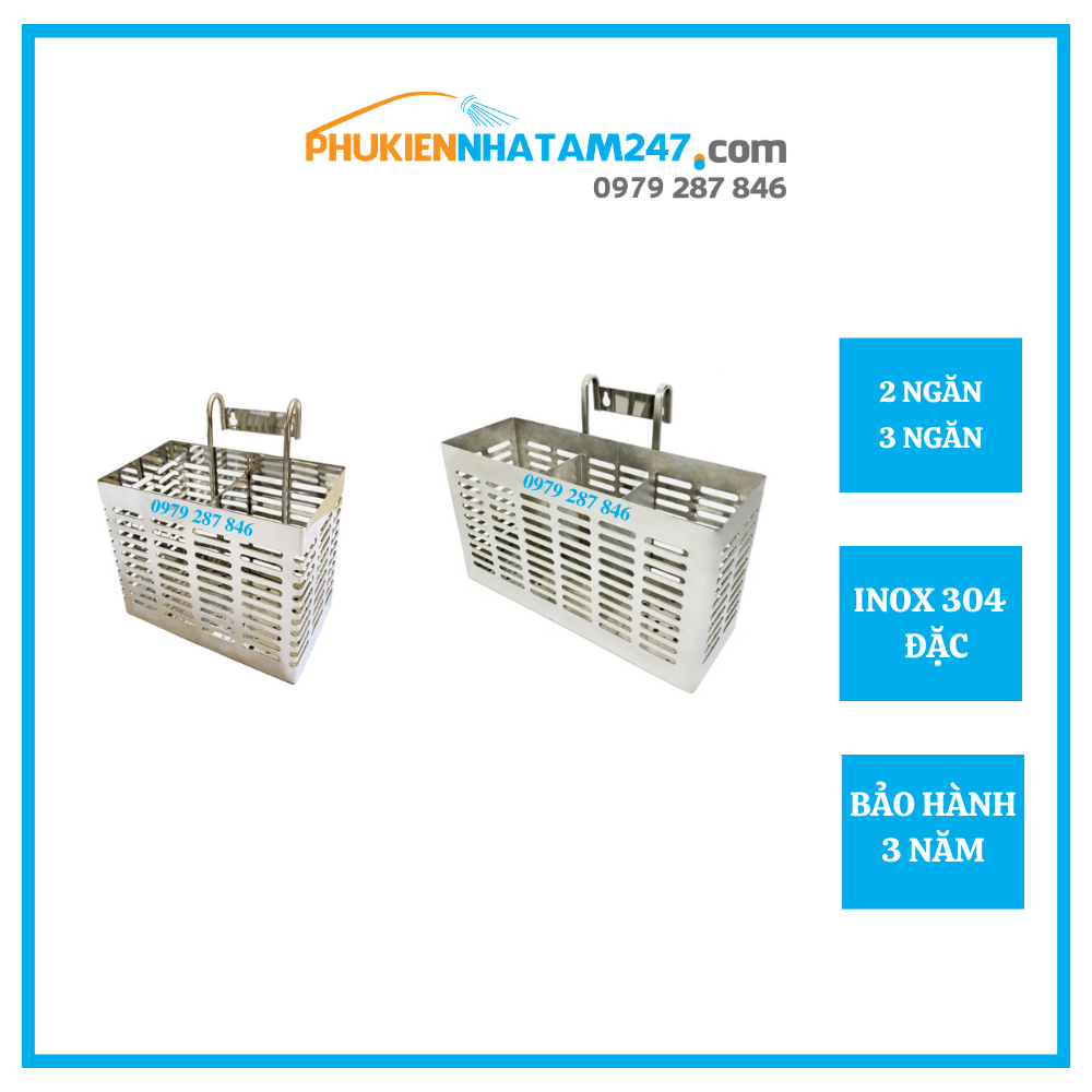 Ống đựng đũa muỗng Inox 304 PHÁT ĐẠT, giá để đũa, hộp để đũa vuông thìa inox cao cấp, ống đũa tròn inox vuông .
