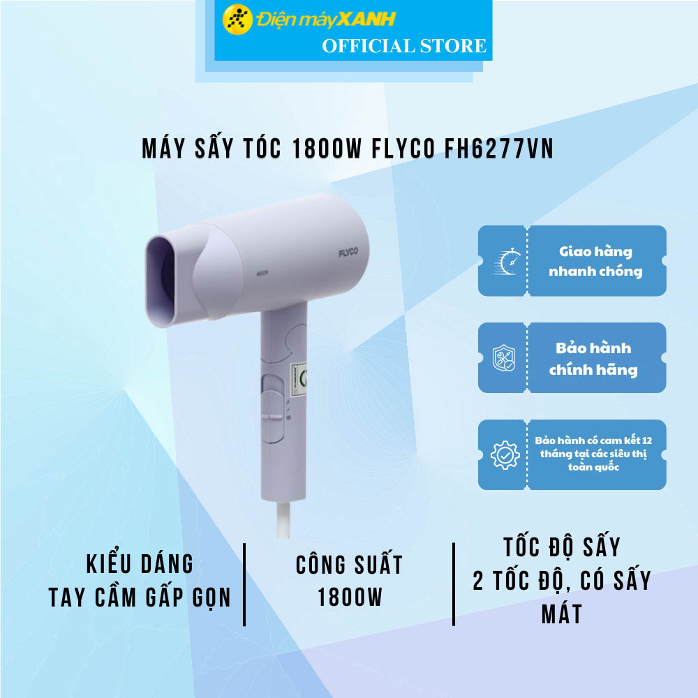 Máy sấy tóc flyco. fh6277vn kg - hàng chính hãng