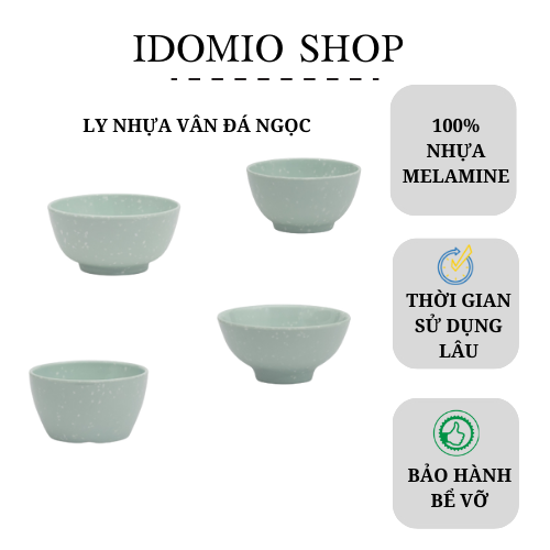 Chén Nhựa Melamine Vân Đá Ngọc Nhiều Size