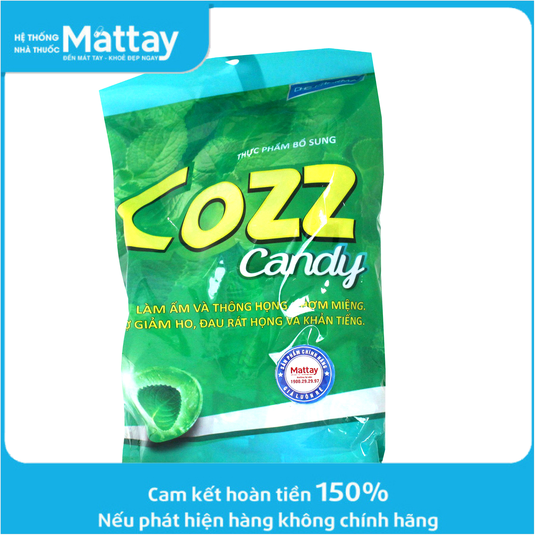 Kẹo ngậm thảo dược cozz candy dhg - hộp 200 viên