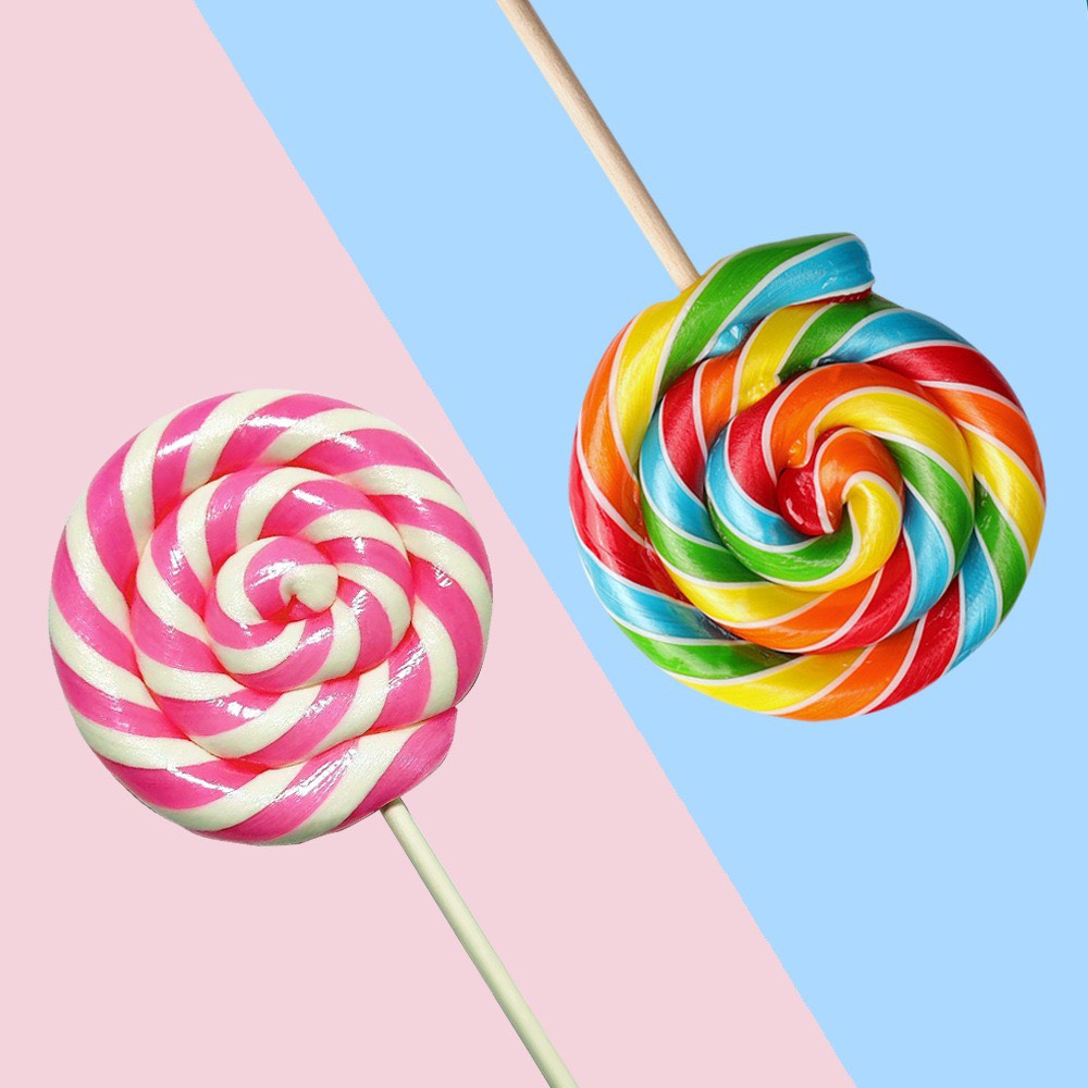 Kẹo mút Lollipop cầu vồng size 12cm- 20cm