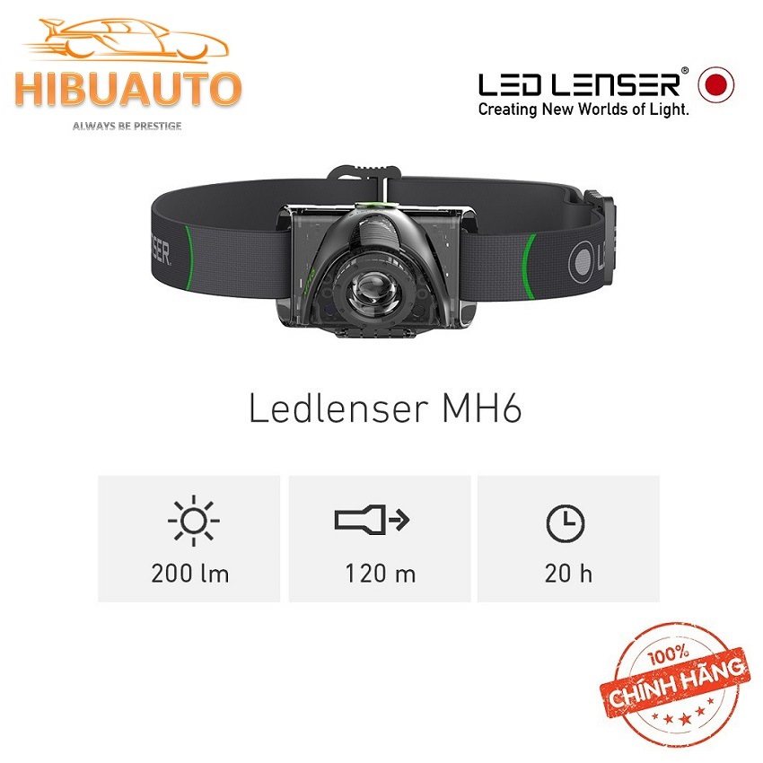 Đèn pin đội đầu ledlenser mh6 siêu sáng