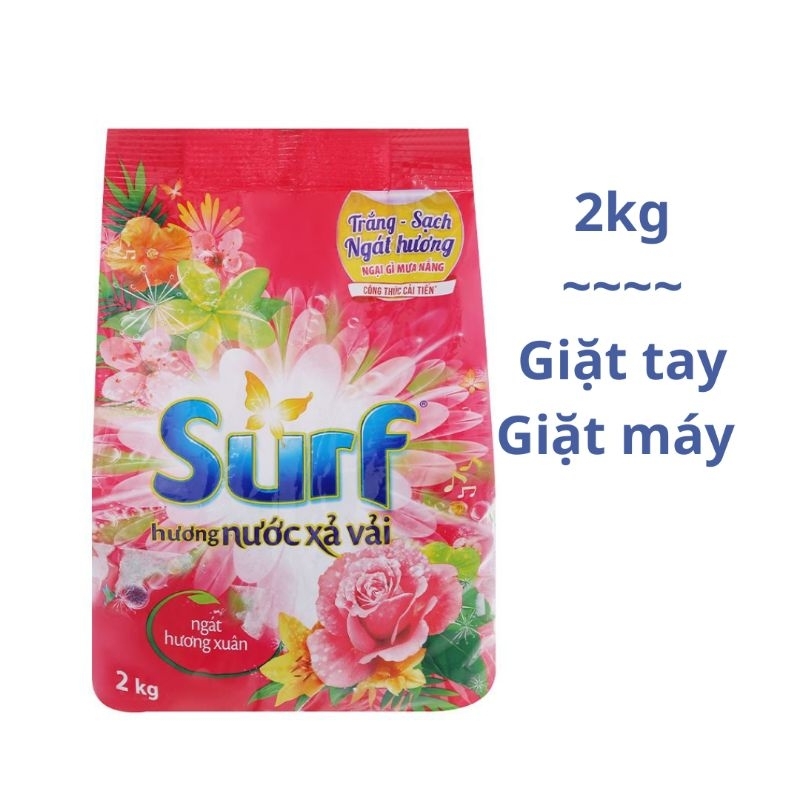 Bột Giặt Surf Hương Nước Xả Vải Ngát Hương Xuân 2KG