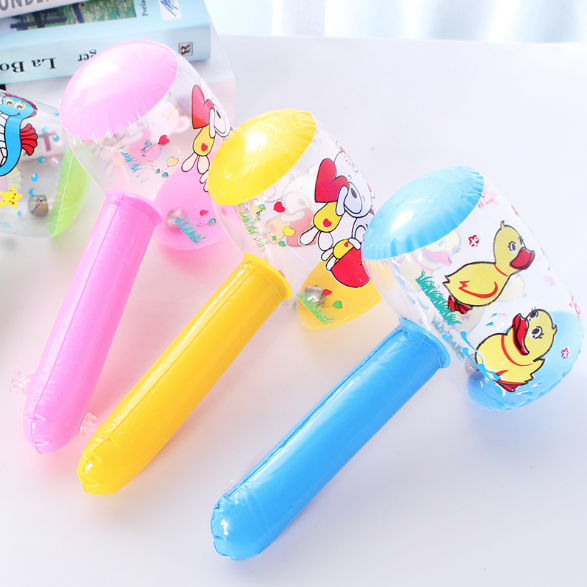 Bóng phao hình cây búa, bóng nhựa pvc bơm hơi