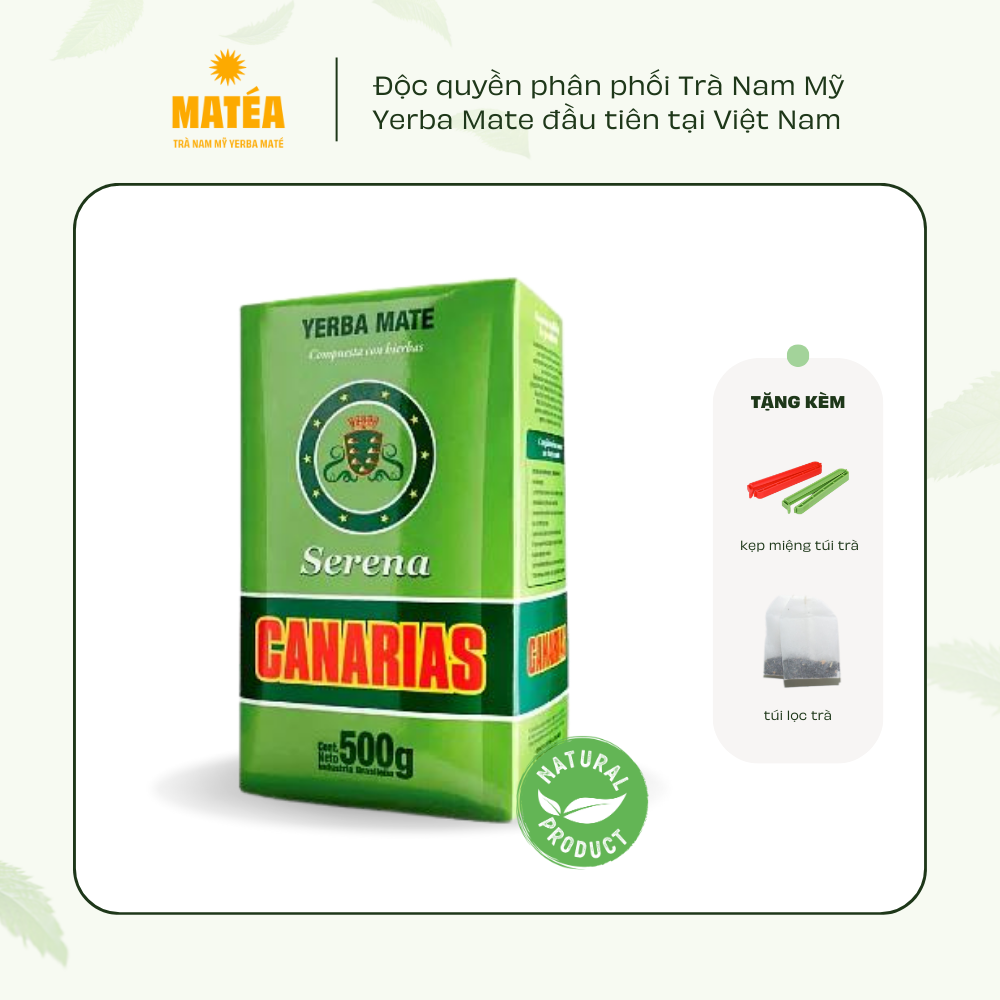 Trà yerba mate canarias dòng serena 500gr - trà nam mỹ