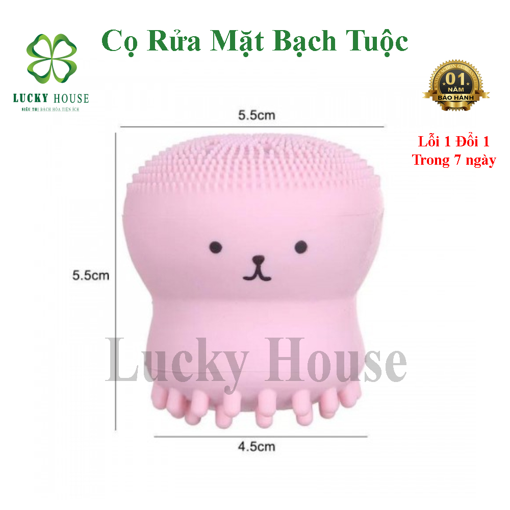 Cọ rửa mặt bạch tuộc silicon mềm mại ,Con lăn massage siêu sạch