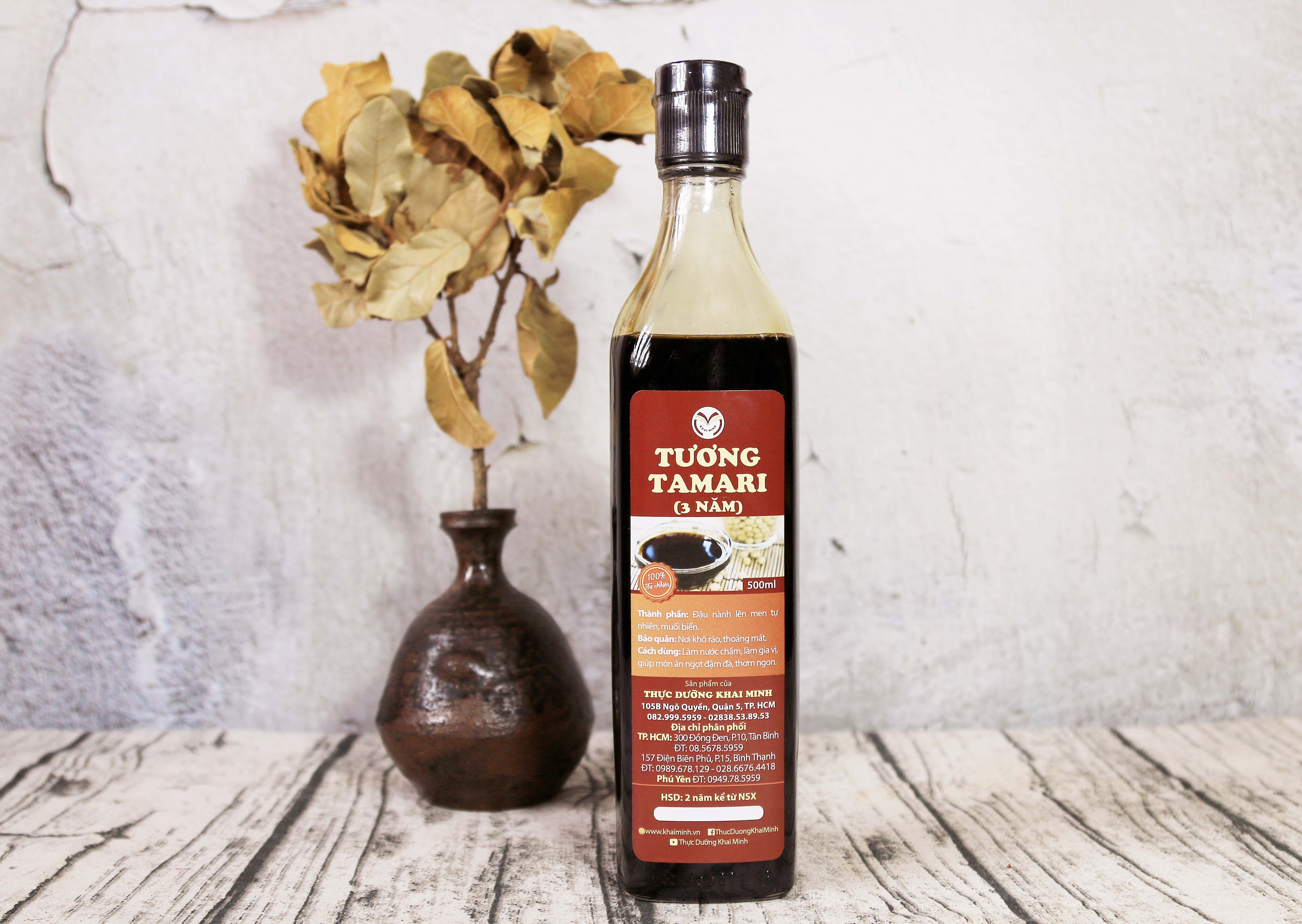 TƯƠNG TAMARI (3 NĂM)- 250 ML - CỬA HÀNG THỰC DƯỠNG KHAI MINH CHÍNH HÃNG