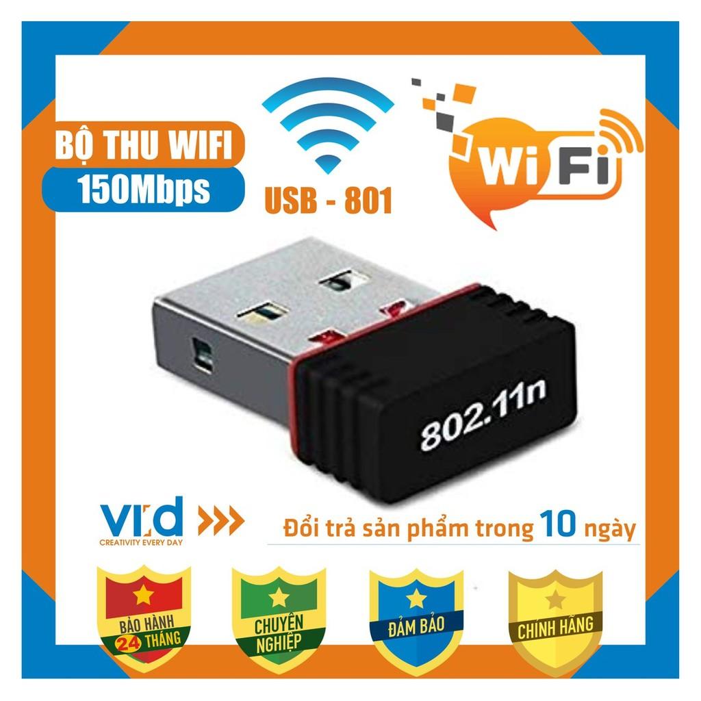 Bộ thu sóng wifi usb 801 - bảo hành 3 tháng