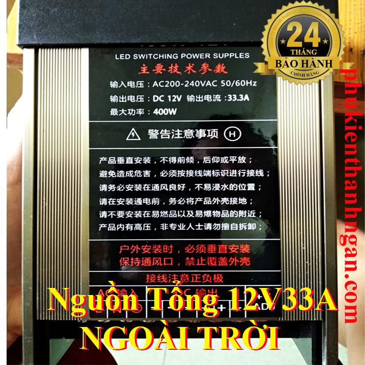 Nguồn tổ ong 12v33a ngoài trời - nguồn 12v 33a - nguồn tổng 12v33a