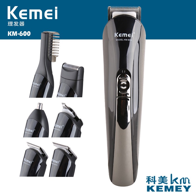 Bộ tông đơ cắt tóc đa năng kemei km-600 cao cấp