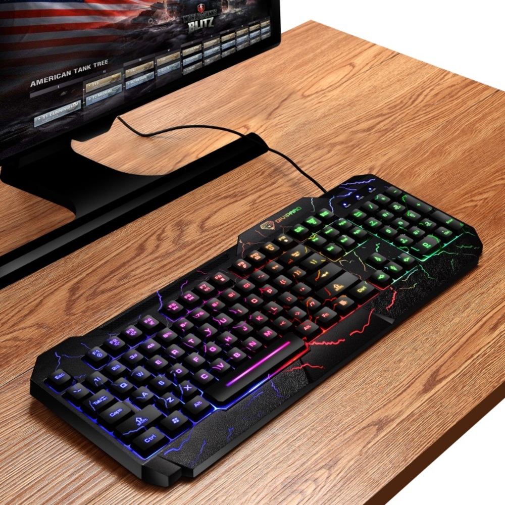 Bàn phím giả cơ dành cho game thủ Hàng cao cấp DIVIPARD GK-60 ( Kết nối có dây Cổng USB ) - Shop 3hcomputer