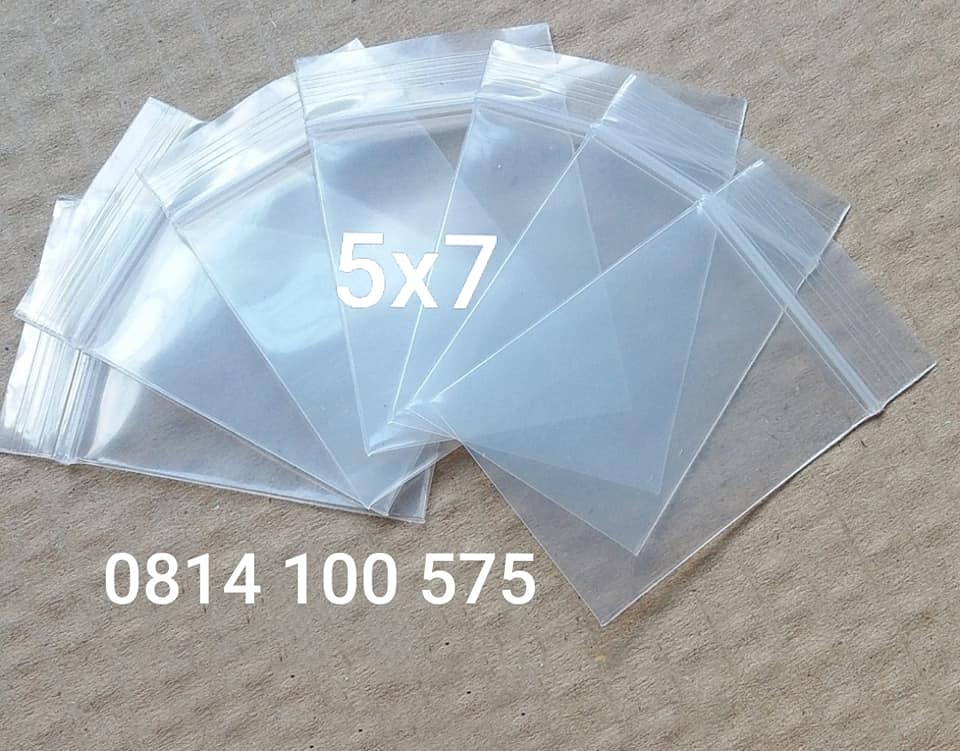 Gói 100 cái túi zíp mini nhỏ loại 5x7 cm viền trắng loại dầy đẹp