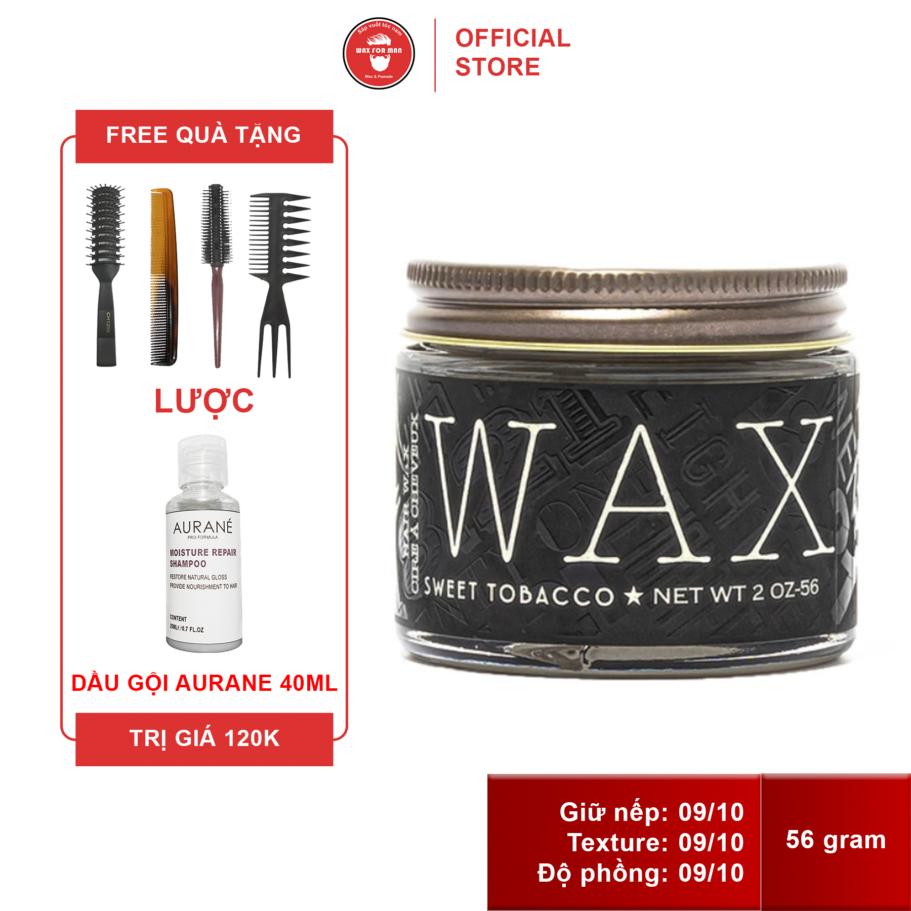 Sáp vuốt tóc 18.21 man made wax