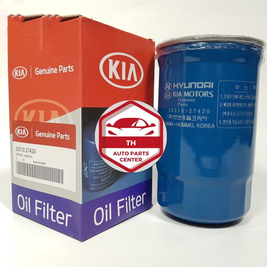 Lọc nhớt, lọc dầu động cơ xe Santafe, Sorento, Santafe Gold