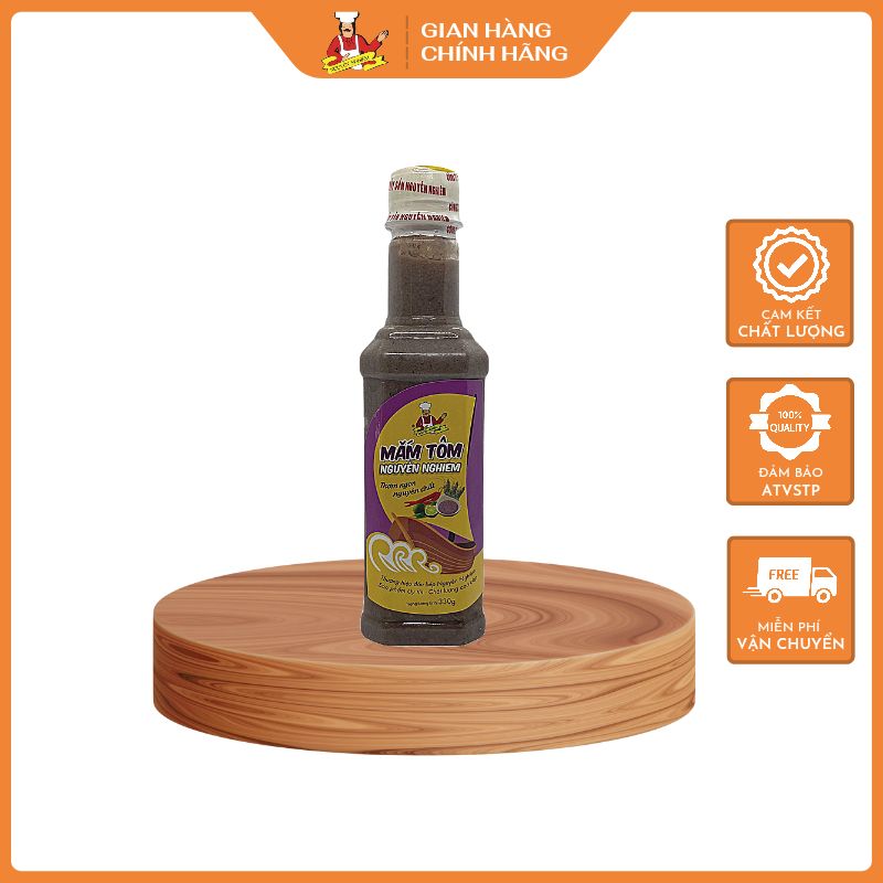 Mắm tôm ngon Nguyễn Nghiêm chai 330g