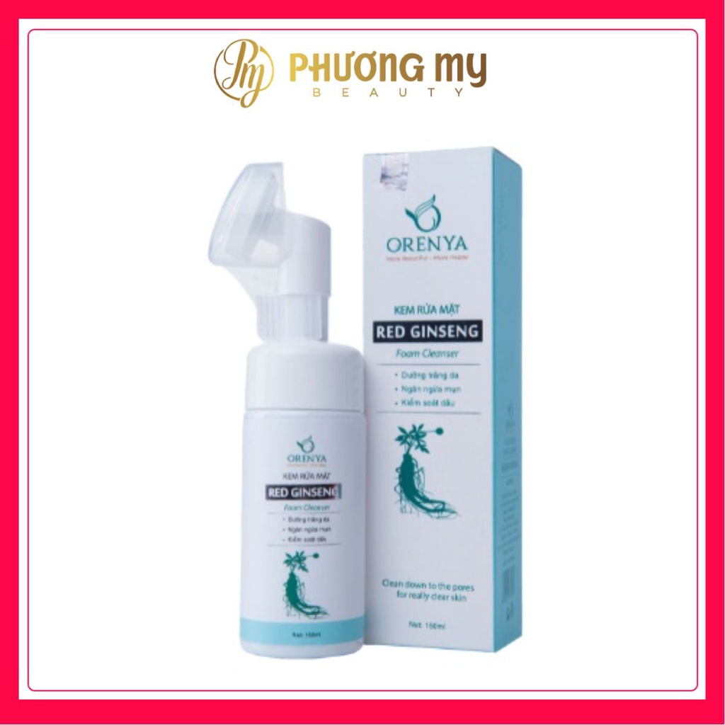 Kem rửa mặt nhân sâm đỏ Hàn Quốc Orenya Red Ginseng Cleanser 150ml – PhuongMy Beauty