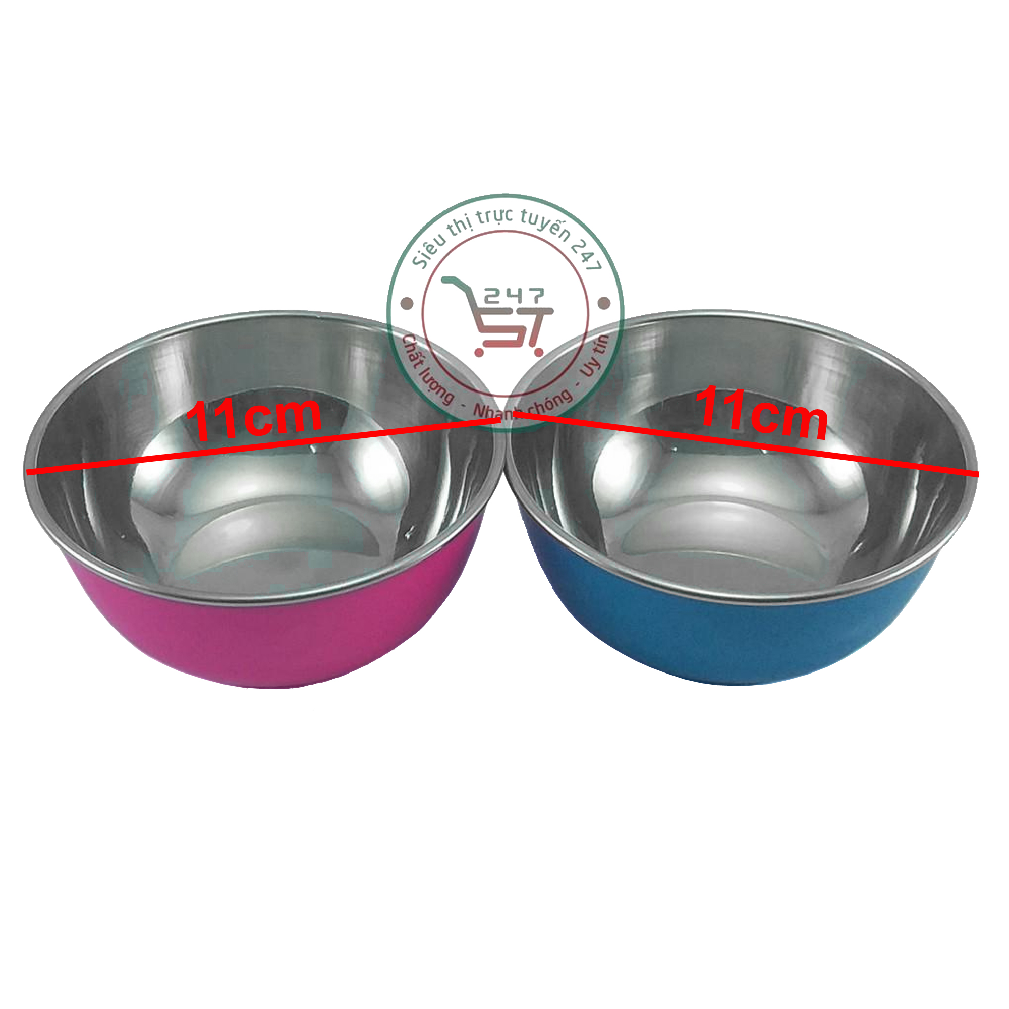 Bộ 2 chén inox 2 lớp 11cm Rainy cao cấp Chén inox cách nhiệt chống nóng tiện lợi cho gia đình bạn