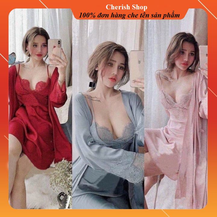 Đồ ngủ sexy🌹 váy ngủ 2 dây quyến rũ 🌹freeship - chất đẹp🌹 có mút ngực cao cấp