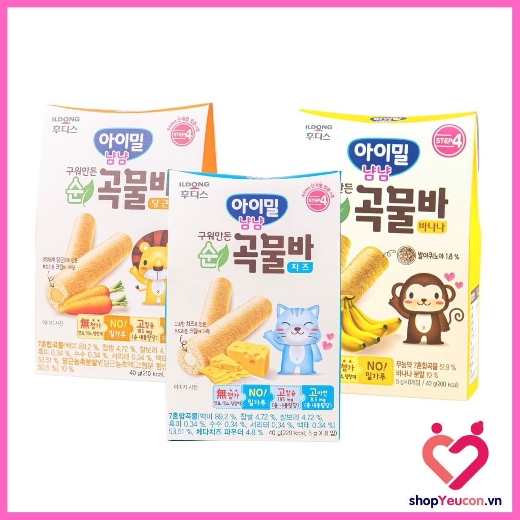 Bánh cuộn ngũ cốc Idong cho bé Ayimeal YumYum 3 vị [HSD T8/2024