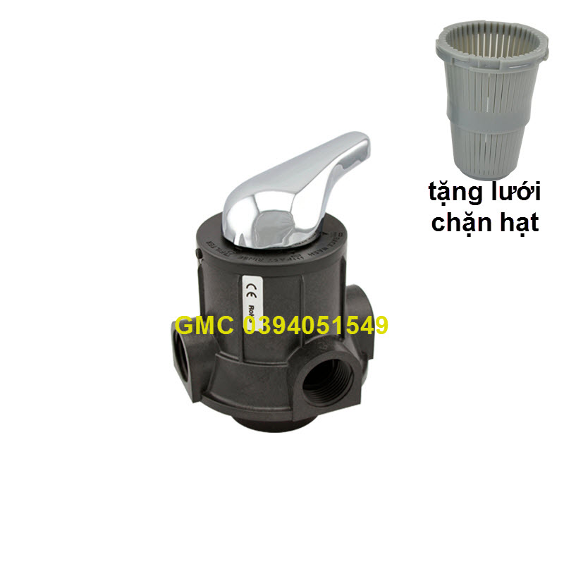 Van tay 3 cửa, van 3 ngả ống 34 dùng trong lọc nước