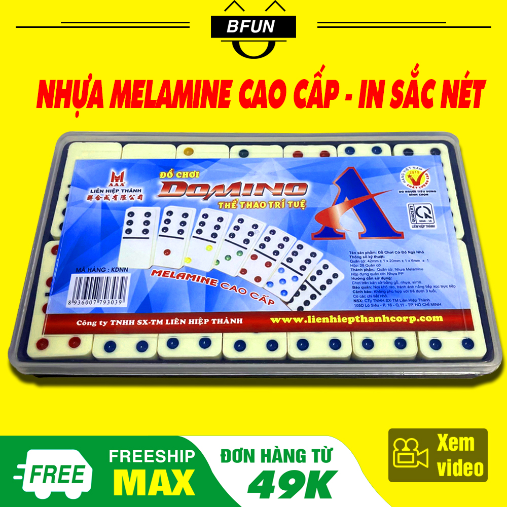 (GIÁ SỈ) Cờ DOMINO Ngà CAO CẤP LIÊN HIỆP THÀNH - Bộ Cờ DOMINO Nhựa  Boardgame - Đồ Chơi Trẻ Em BFUN