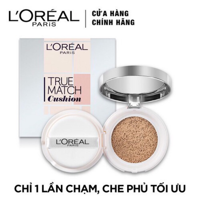 Phấn nước loreal true match silky cushion n1