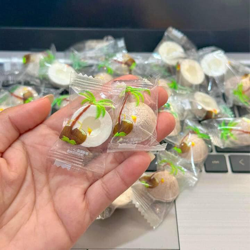 Bịch 500g kẹo dừa kẹo dừa sakura hobabe k61 - beegin food store